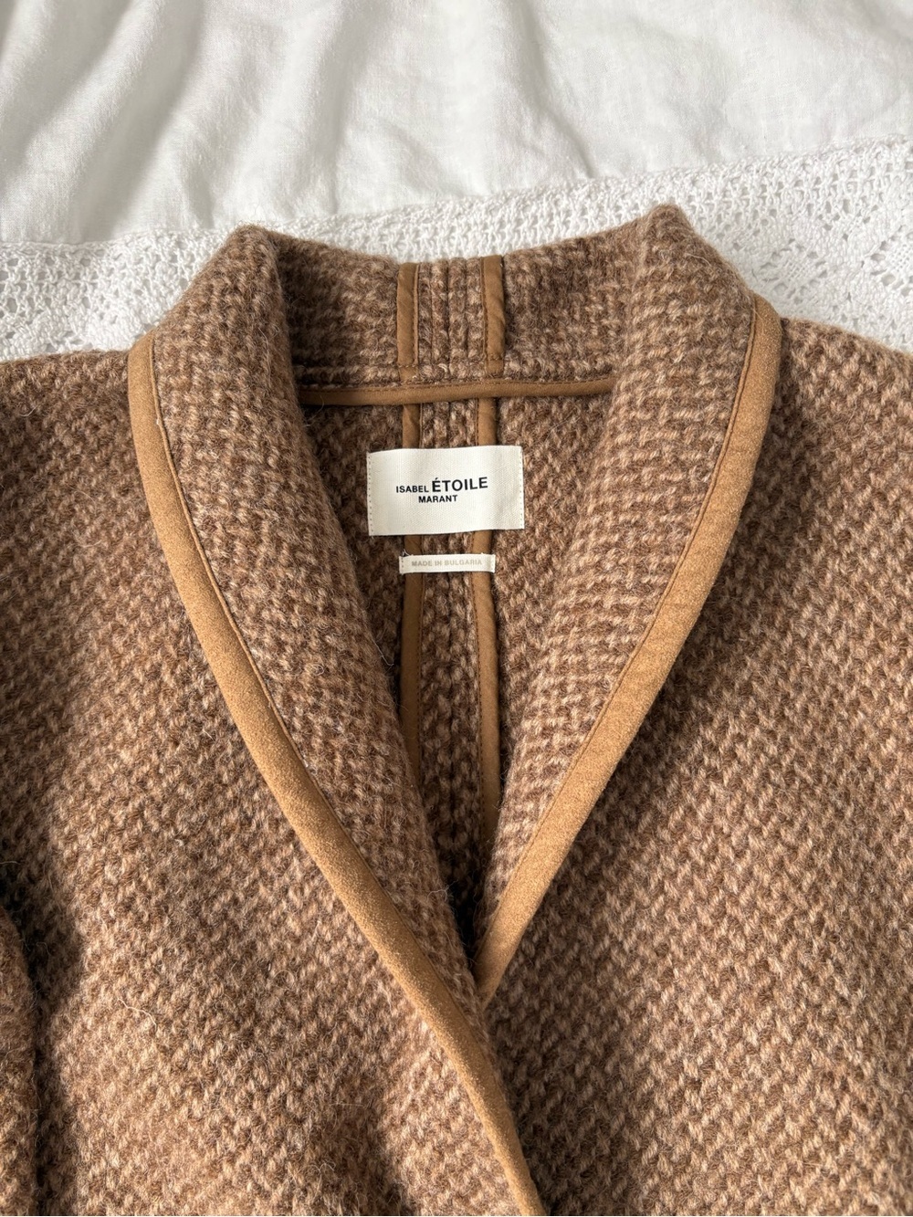 ISABEL MARANT ÉTOILE Sz 38 (US MEDIUM) Jelanyo Coat In Camel In Brown - Picture 5 of 14